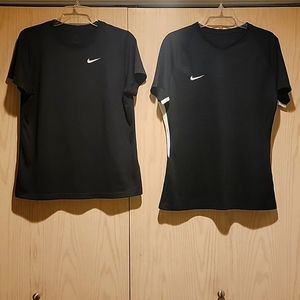 Two Women's Nike Dri-Fit Shirts